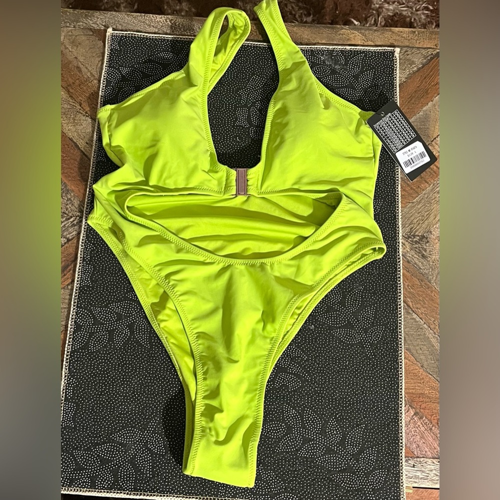 Bright Lime One-Piece Swimsuit